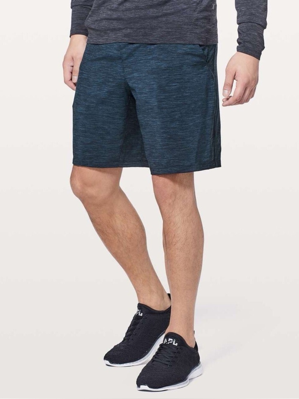 Lululemon Pace Breaker Shorts Men’s Size Large Heathered Blue 9” Linerless